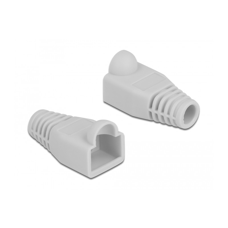 Delock Knickschutztülle für RJ45 Stecker grau 20 Stück