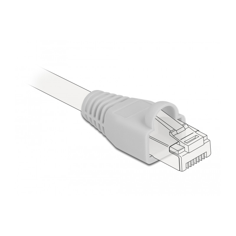 Delock Knickschutztülle für RJ45 Stecker grau 20 Stück