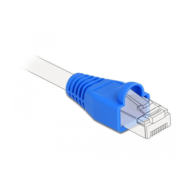 Delock Knickschutztülle für RJ45 Stecker blau 20 Stück