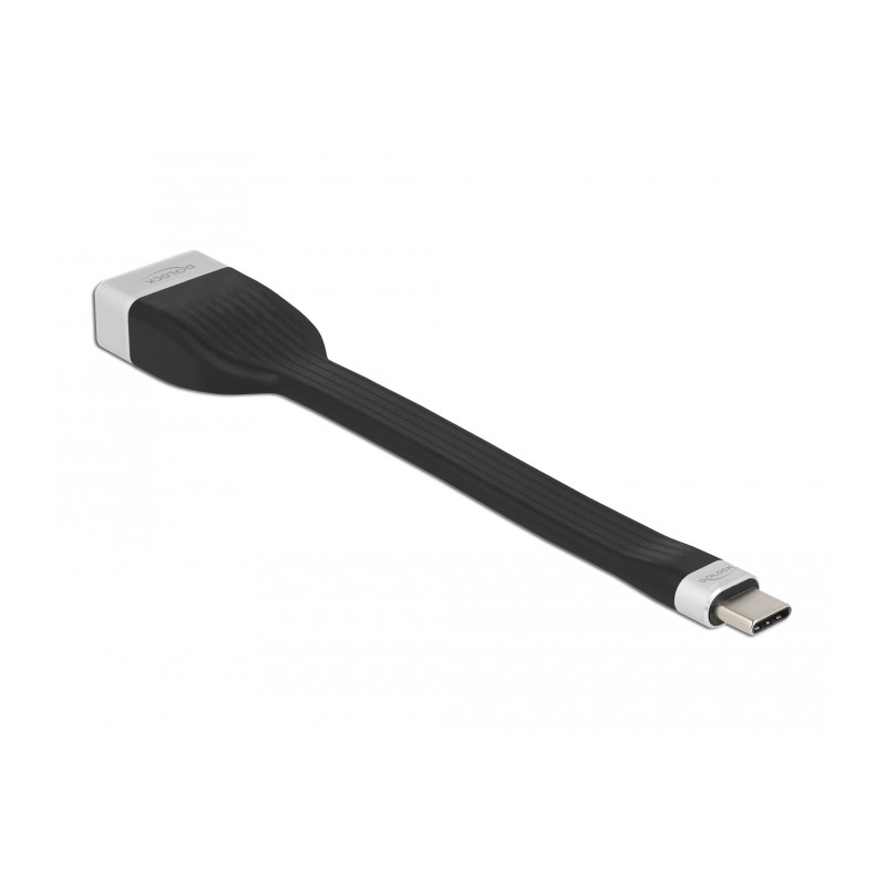 Delock FPC Flachbandkabel USB Type-C™ zu DisplayPort (DP Alt Mode) 4K 60 Hz 13,5 cm