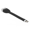 Delock FPC Flachbandkabel USB Type-C™ zu DisplayPort (DP Alt Mode) 4K 60 Hz 13,5 cm