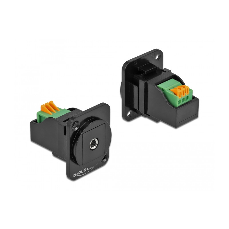 Delock D-Typ Modul 3,5 mm 3 Pin Klinkenbuchse zu Terminalblock