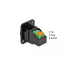 Delock D-Typ Modul 3,5 mm 3 Pin Klinkenbuchse zu Terminalblock