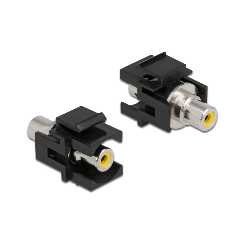 Delock Keystone Modul Cinch Buchse - Cinch Buchse gelb / schwarz
