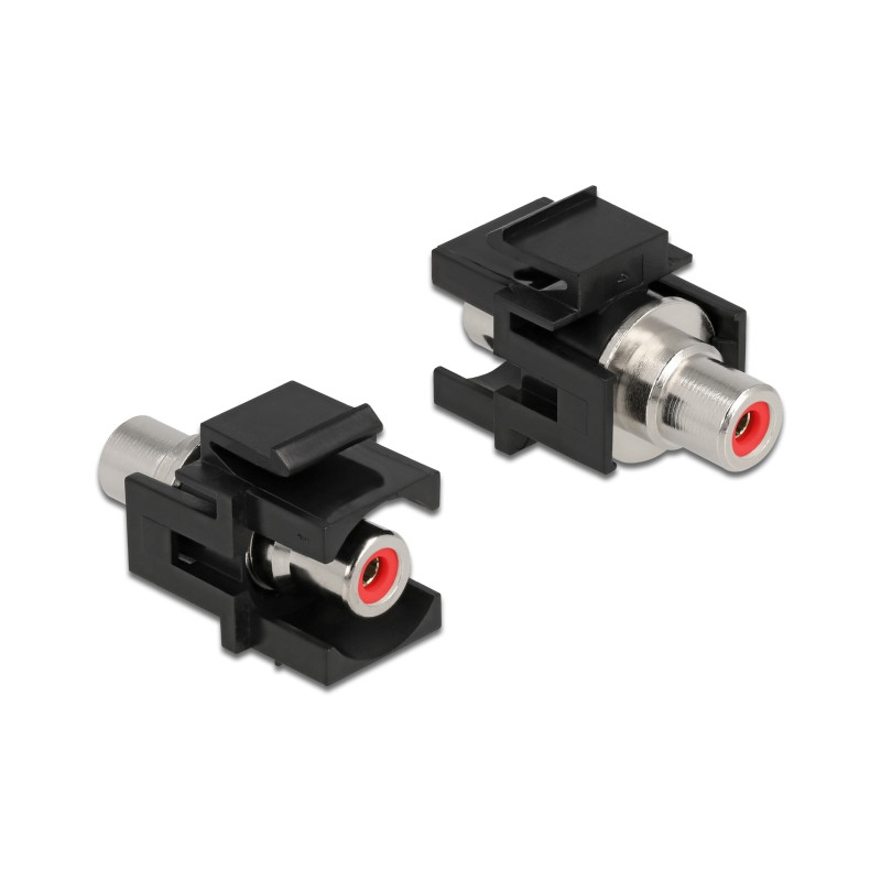 Delock Keystone Modul Cinch Buchse - Cinch Buchse rot / schwarz