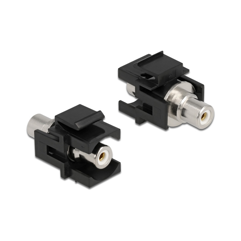 Delock Keystone Modul Cinch Buchse - Cinch Buchse weiß / schwarz