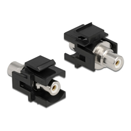 Delock Keystone Modul Cinch Buchse - Cinch Buchse weiß / schwarz