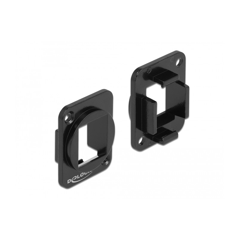 Delock Keystone Halterung 1 Port für D-Typ Metall