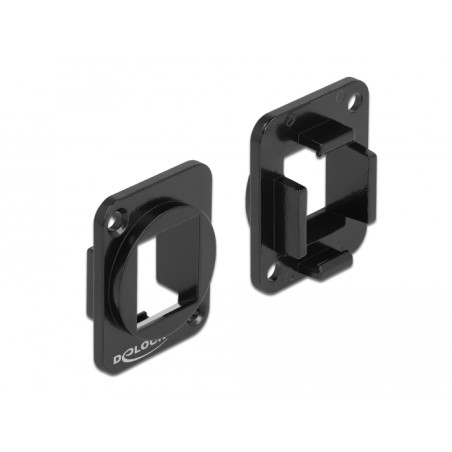 Delock Keystone Halterung 1 Port für D-Typ Metall