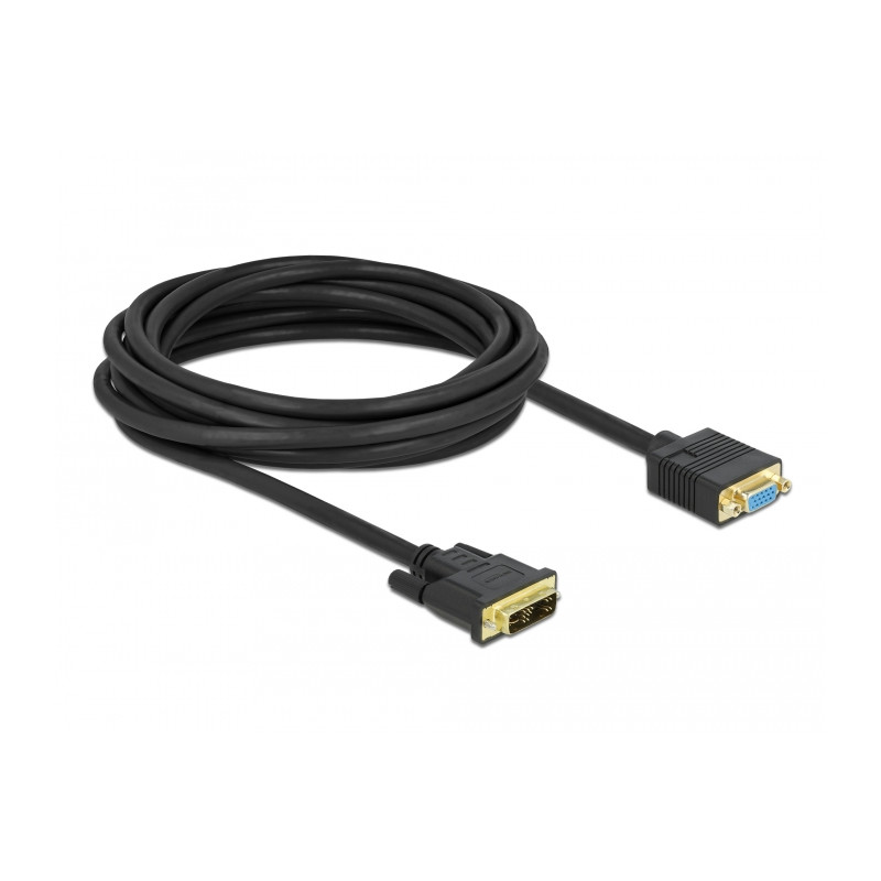 Delock Kabel DVI 12+5 Stecker zu VGA Buchse 5 m