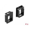 Delock Keystone Halterung für Gehäuse 4 Stück schwarz