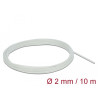Delock Schutzschlauch Glasfasergeflecht 10 m x 2 mm weiß