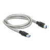 Delock USB 5 Gbps Kabel Typ-A Stecker zu Typ-B Stecker mit Metallmantel 1 m