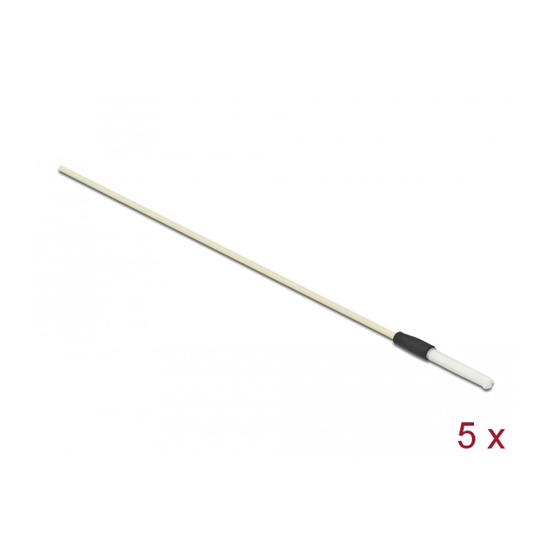 Delock LWL Reinigungsstäbchen für Steckverbinder mit 2,50 mm Hülse 5 Stück
