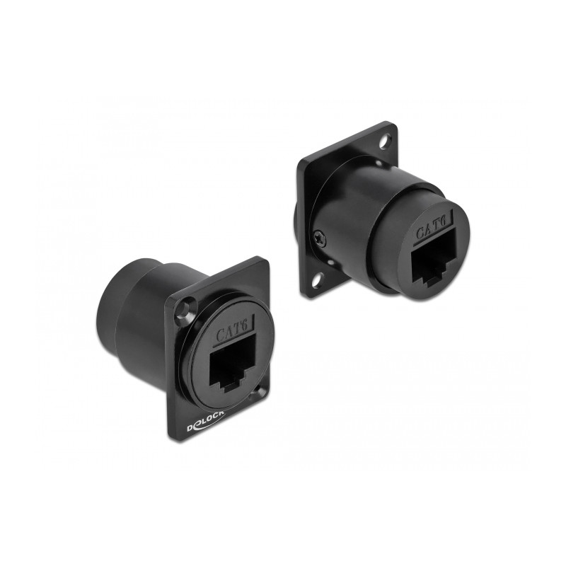 Delock D-Typ Modul RJ45 Cat.6 Buchse zu Buchse