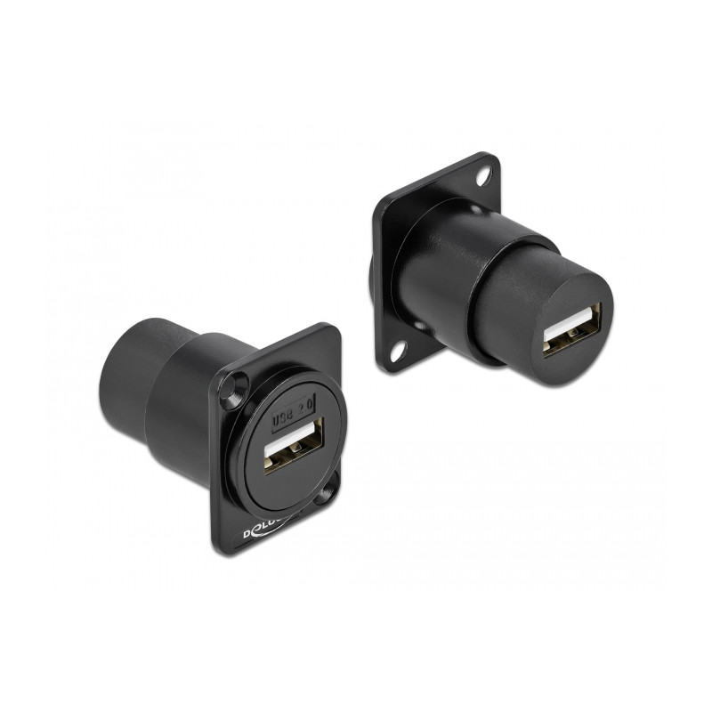 Delock D-Typ Modul USB 2.0 Typ-A Buchse zu Buchse