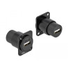 Delock D-Typ Modul USB 2.0 Typ-A Buchse zu Buchse