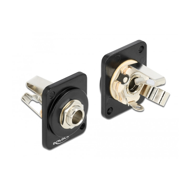 Delock D-Typ Modul 6,35 mm 3 Pin Klinkenbuchse zu Lötanschluss