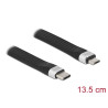 Delock USB 2.0 FPC Flachbandkabel USB Type-C™ zu USB Typ Micro-B 13,5 cm PD 3 A