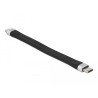 Delock USB 2.0 FPC Flachbandkabel USB Type-C™ zu USB Typ Micro-B 13,5 cm PD 3 A