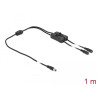 Delock Kabel DC 5,5 x 2,1 mm Stecker zu 2 x DC Buchse mit Schalter 1 m