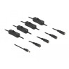Delock Kabel DC 5,5 x 2,1 mm Stecker zu 4 x DC Buchse mit Schalter 1 m