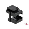 Delock Keystone Abdeckung schwarz für LWL Kupplungen 10 Stück