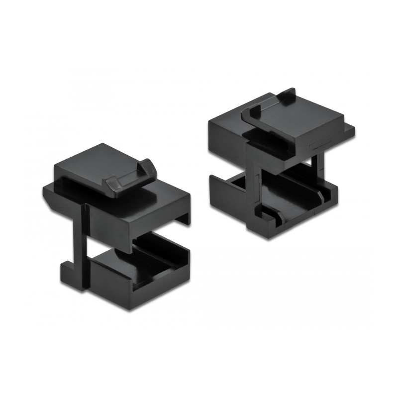 Delock Keystone Abdeckung schwarz für LWL Kupplungen 10 Stück