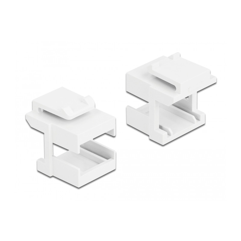 Delock Keystone Abdeckung weiß für LWL Kupplungen 10 Stück