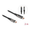 Delock USB 2.0 Daten- und Schnellladekabel USB Type-C™ Stecker zu Stecker PD 3.0 100 W mit Leistungsanzeige 2 m