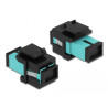 Delock Keystone Modul SC Simplex Buchse zu SC Simplex Buchse aqua / schwarz