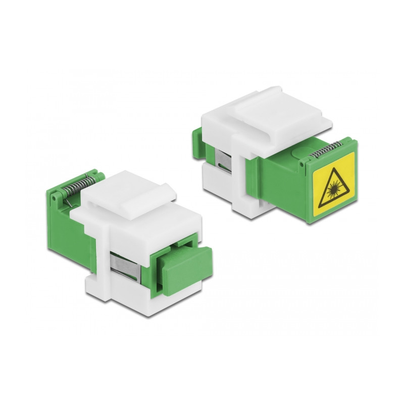 Delock Keystone Modul SC Simplex Buchse zu SC Simplex Buchse mit Laserschutzklappe innen