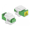 Delock Keystone Modul SC Simplex Buchse zu SC Simplex Buchse mit Laserschutzklappe innen