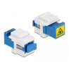 Delock Keystone Modul SC Simplex Buchse zu SC Simplex Buchse mit Laserschutzklappe innen
