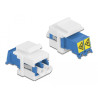 Delock Keystone Modul LC Duplex Buchse zu LC Duplex Buchse mit Laserschutzklappe innen