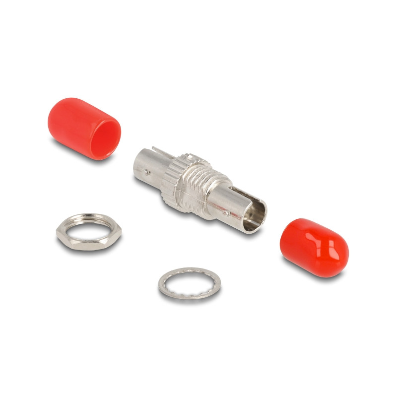 Delock LWL Kupplung ST Simplex Buchse zu ST Simplex Buchse Metall