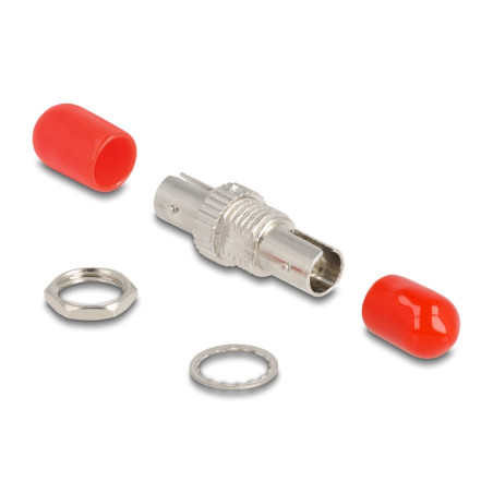 Delock LWL Kupplung ST Simplex Buchse zu ST Simplex Buchse Metall