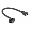 Delock Keystone Modul HDMI Buchse 250° - HDMI Buchse mit Kabel schwarz
