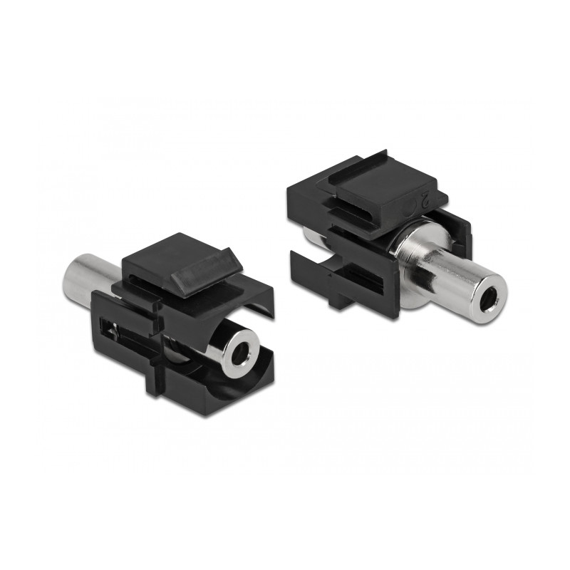 Delock Keystone Modul Klinkenbuchse 3,5 mm 3 Pin zu Klinkenbuchse 3,5 mm 3 Pin schwarz