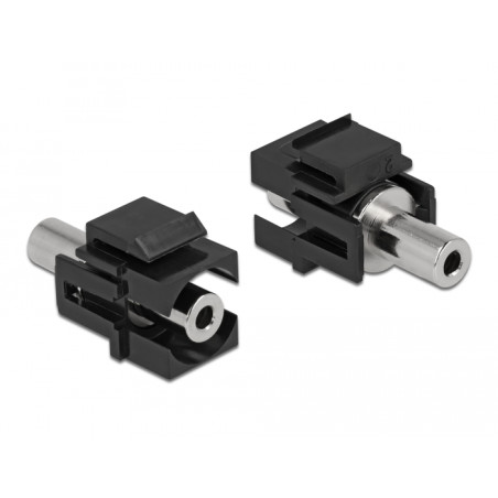 Delock Keystone Modul Klinkenbuchse 3,5 mm 3 Pin zu Klinkenbuchse 3,5 mm 3 Pin schwarz