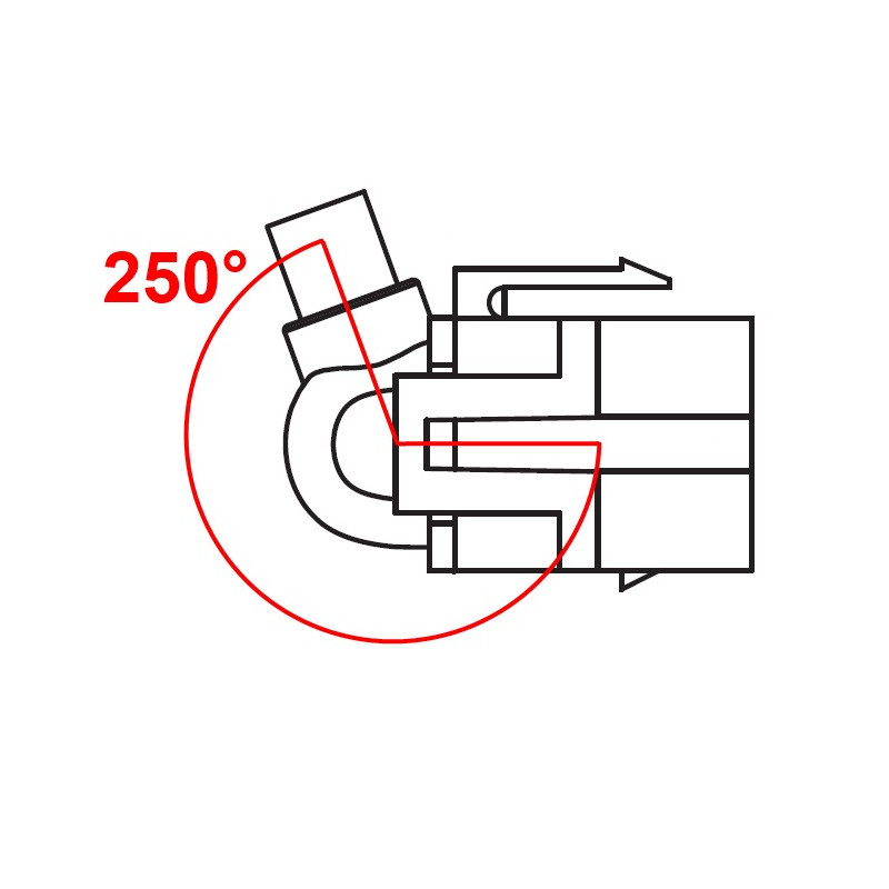 Delock Keystone Modul USB 5 Gbps Typ-A Buchse 250° zu Typ-A Stecker mit 0,5 m Kabel weiß