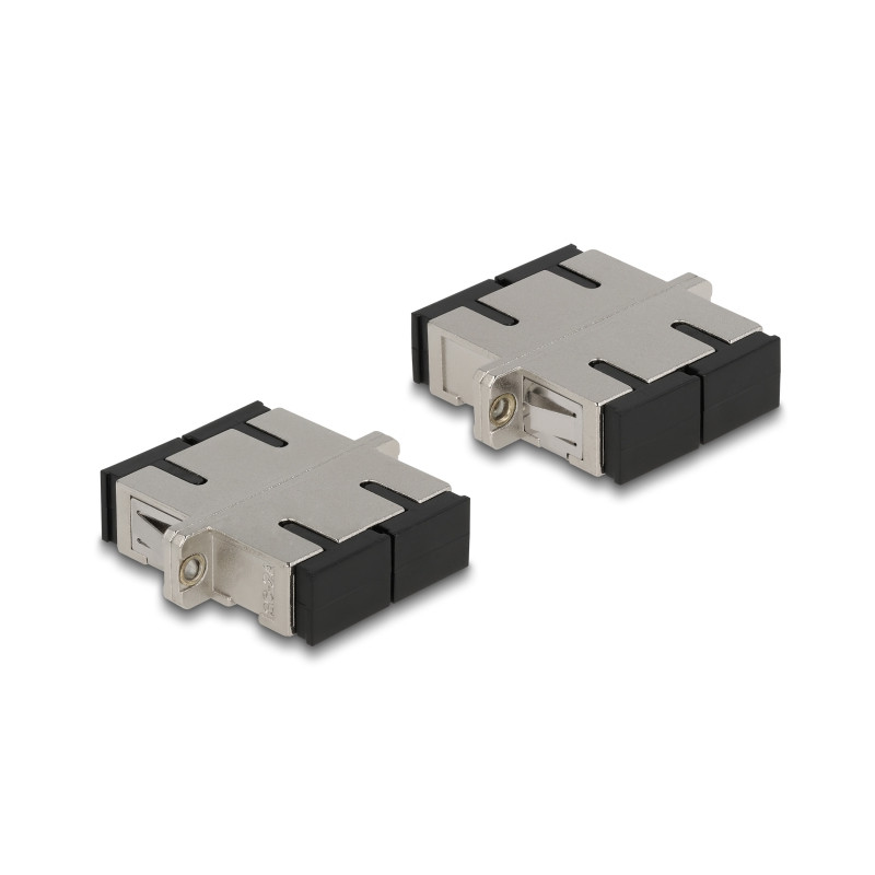 Delock LWL Kupplung SC Duplex Buchse zu SC Duplex Buchse Singlemode Metall