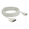 Delock Serielles Kabel D-Sub 25 Stecker zu D-Sub 9 Buchse 10 m