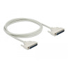 Delock Serielles Kabel D-Sub 37 Stecker zu Stecker 2 m