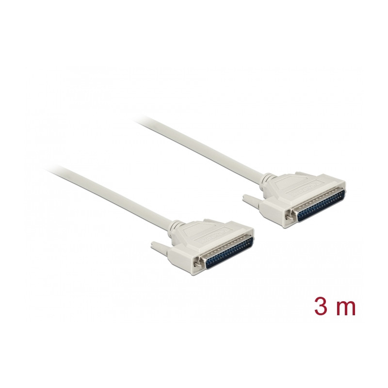 Delock Serielles Kabel D-Sub 37 Stecker zu Stecker 3 m