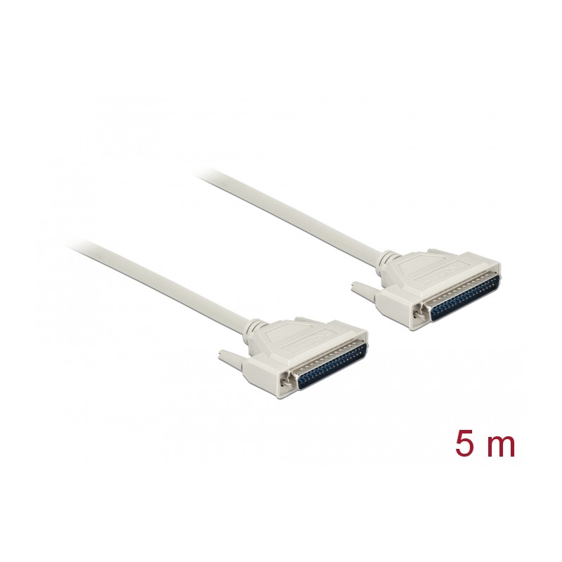 Delock Serielles Kabel D-Sub 37 Stecker zu Stecker 5 m