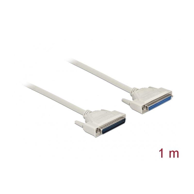 Delock Serielles Kabel D-Sub 37 Stecker zu Buchse 1 m