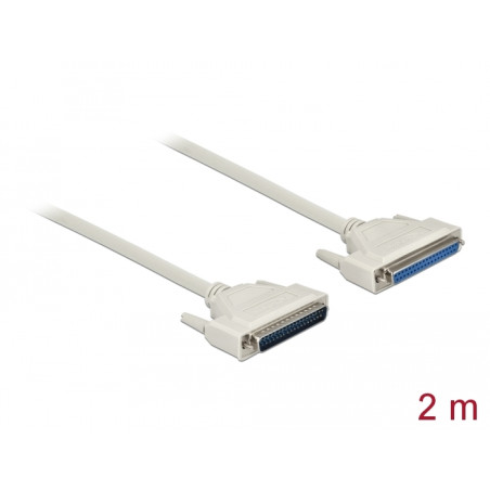 Delock Serielles Kabel D-Sub 37 Stecker zu Buchse 2 m