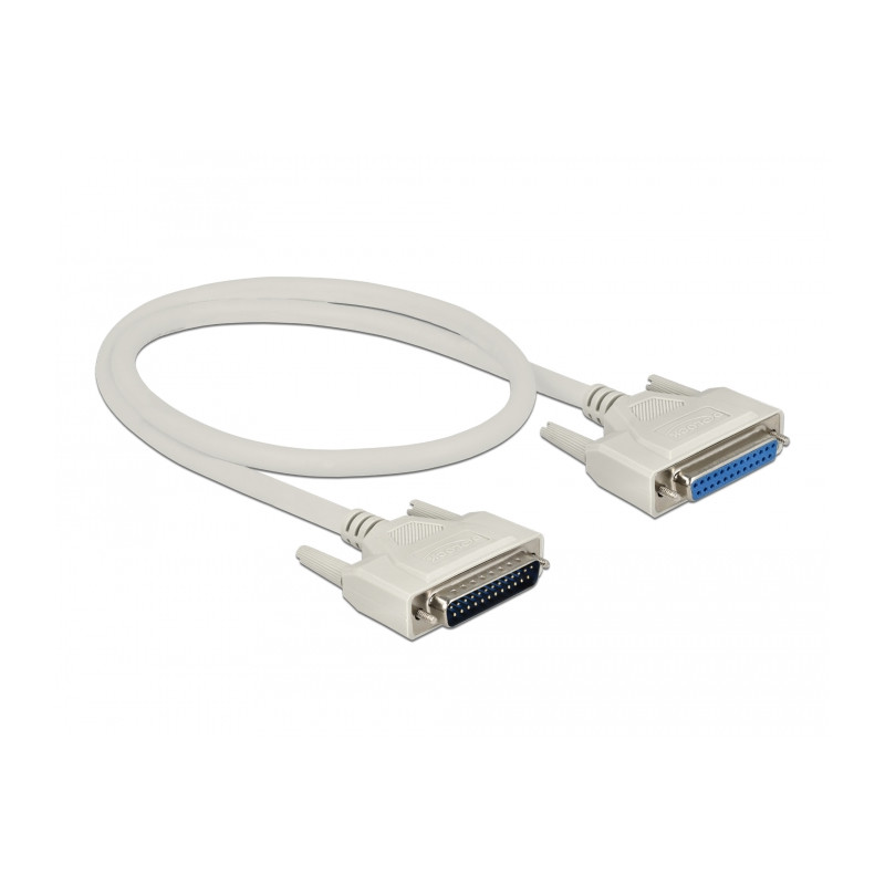 Delock Serielles Kabel D-Sub 25 Stecker zu Buchse 0,5 m