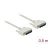 Delock Serielles Kabel D-Sub 25 Stecker zu Stecker 0,5 m
